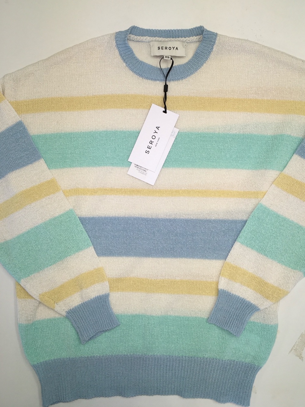 Seroya Cassian Sweater Pastel Stripe XS NWT - Picture 4 of 7